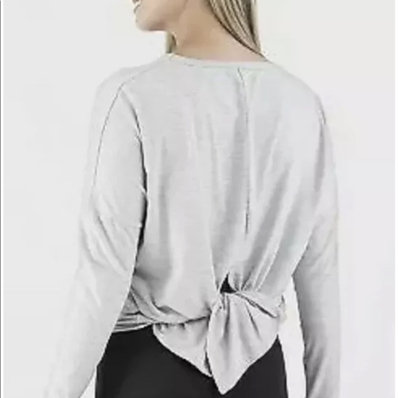 Wander By Hottotties Midweight Tie Back Tunic Heather Grey Size M - Picture 4 of 4